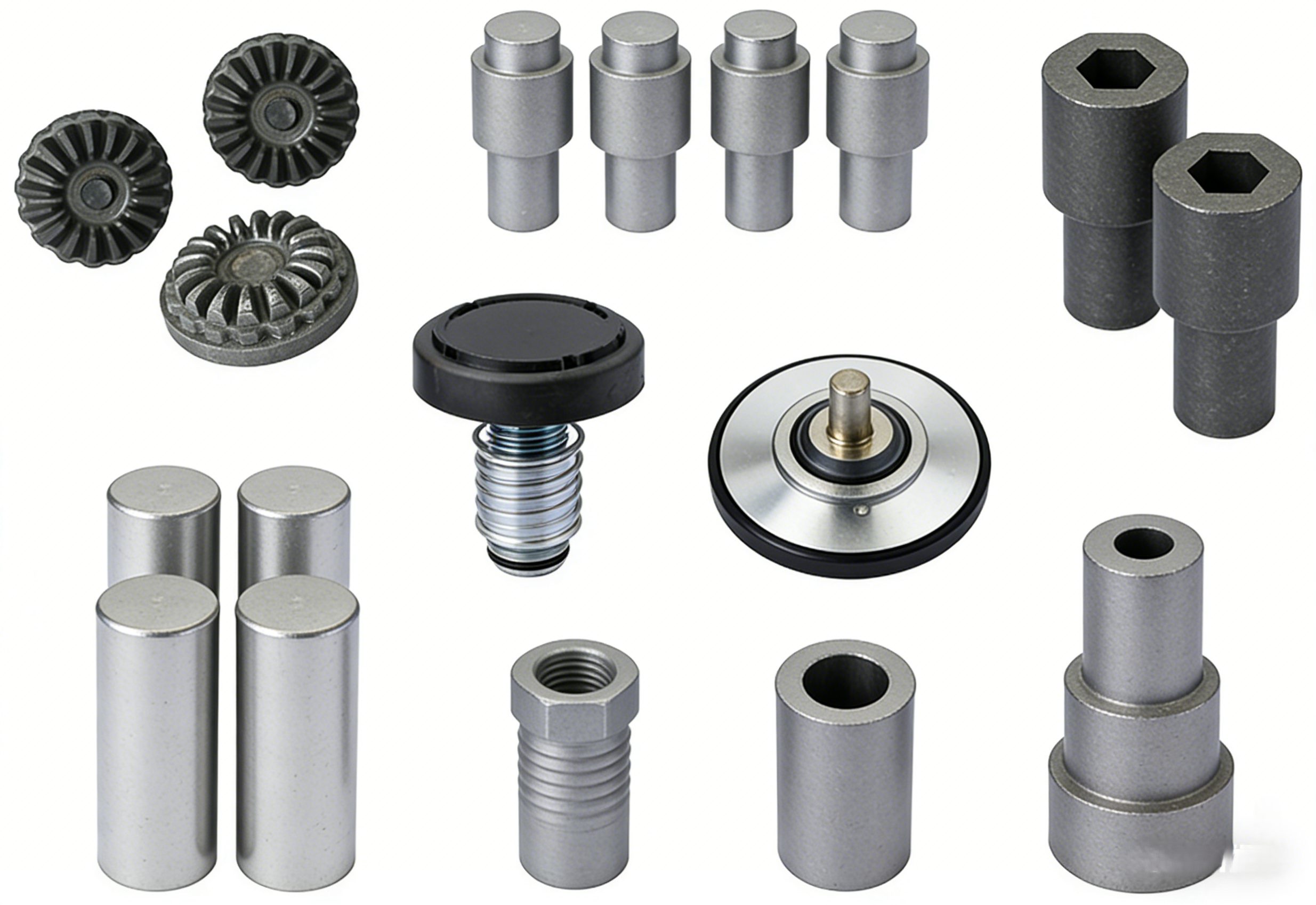 精密螺栓螺母套装产品，金属表面光滑，尺寸精确，包装整齐，展现高品质紧固件的专业形象