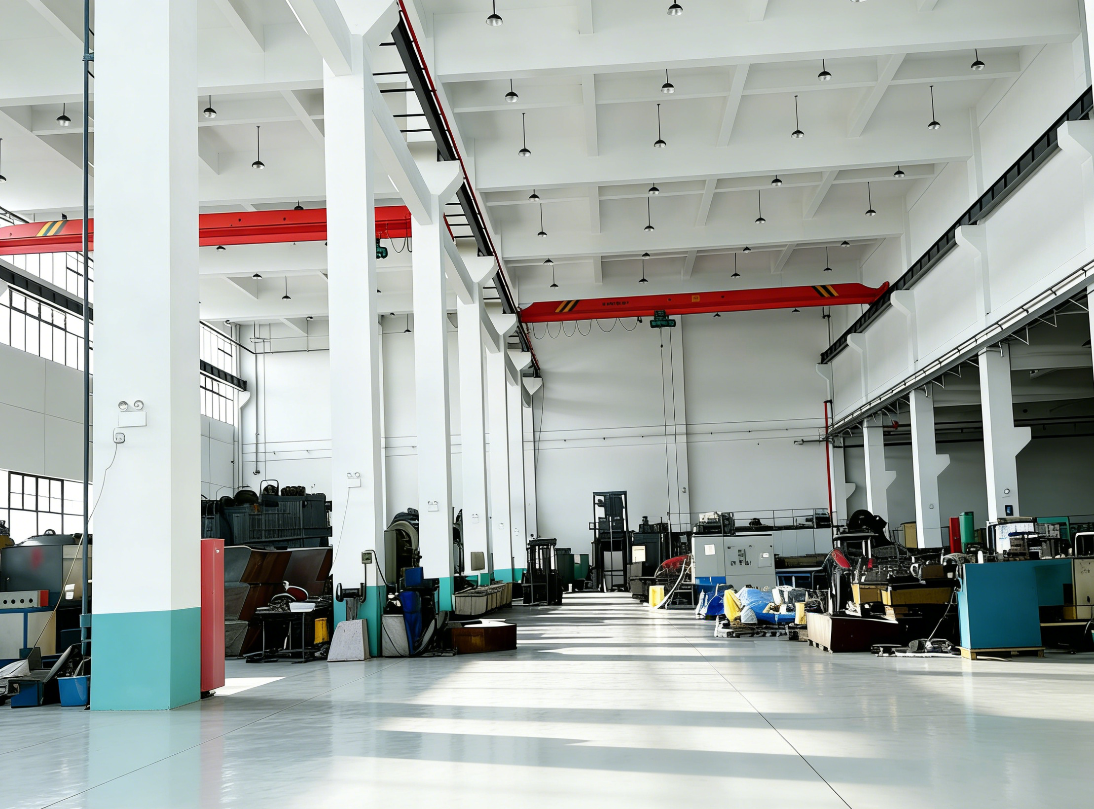 现代化生产设备展示，多台大型冷挤压设备整齐排列，展现企业的技术实力和生产能力